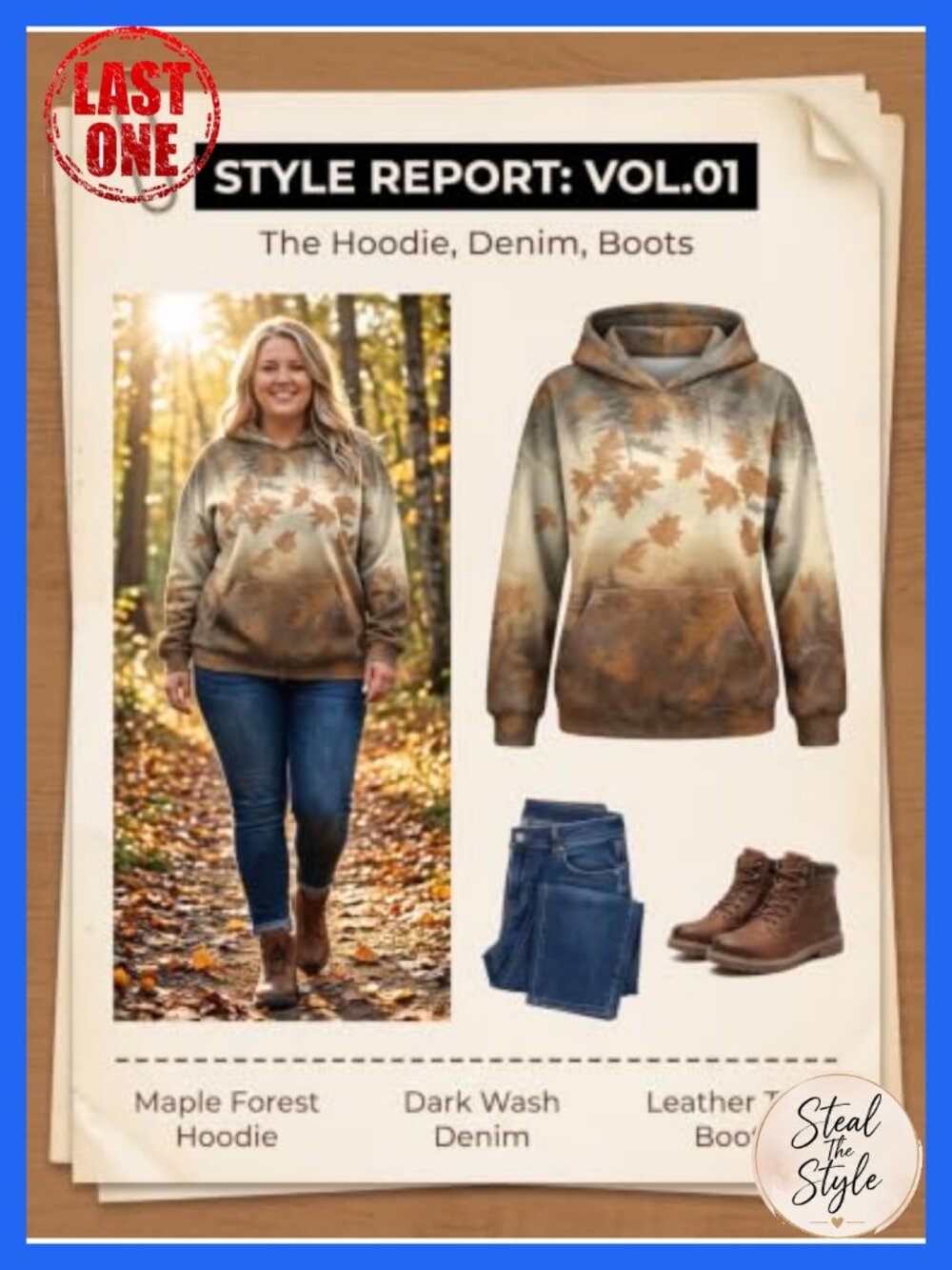 Plus Size Oversized Hoodie Long Sleeve Pullover with Pocket - Picture 5 of 6